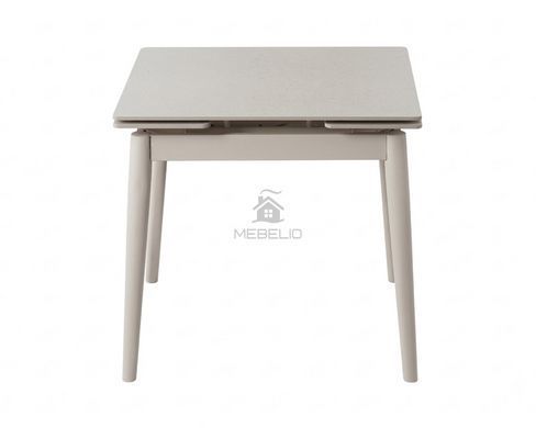Стол AVENTO CERAMIC Intarsio 80(130)*80 белый/кашемир фотография