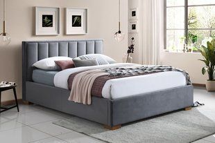 Кровать MARANI Velvet Signal 160x200 Серый фотография