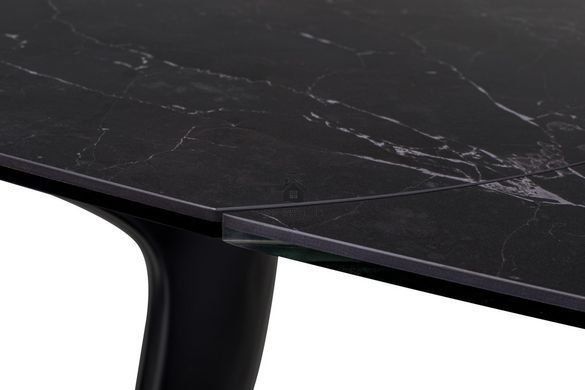 Стіл розкладний TML-825 VETRO 140(200)x90 Чорний Мармур фотографія