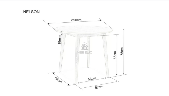 Стіл Обідній NELSON Signal 90X90 Дуб медовий фотографія