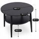 Журнальний столик MEBEL ELITE PAULO  60x60 Чорний