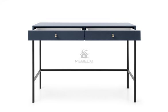 Стол туалетный Perfect Home Моно/Mono с 2 ящиками и золотыми ножками MT104 Гранат фотография