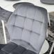 Стул бархатный MEBEL ELITE LUCKY Velvet, Серый/Белый