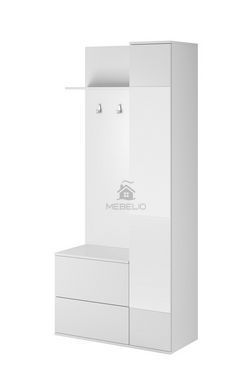 Прихожая с зеркалом Perfect Home Грин/Green 3-дверная Белая фотография