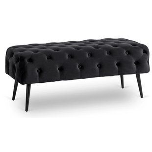 Лава оксамитова MEBEL ELITE VERA 2 Velvet Чорний фотографія