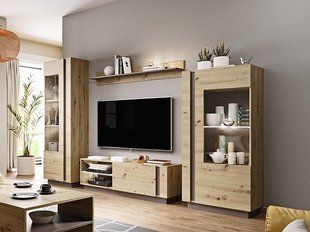 Стенка Perfect Home Арко / Arco Дуб артизан/графит фотография