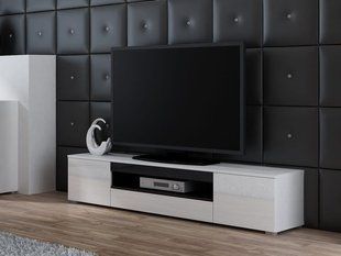 ТВ Тумба VIVA RTV Cama 180 Білий Мат / Білий Глянець / Чорний фотографія