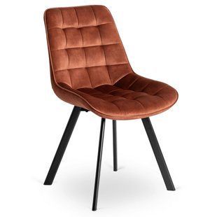 Стілець оксамитовий MEBEL ELITE RICK Velvet, Рудий фотографія