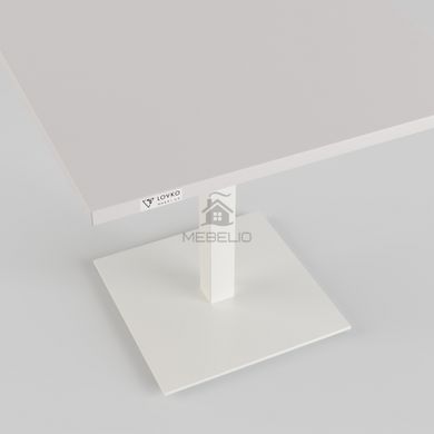 Стол Tetra light mini h-45 Lovko белый металл/белый ДСП (текстура) фотография