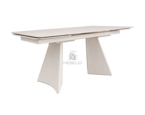 Стол BRIXTON CERAMIC Intarsio 160(240)*90 светло-серый/кашемир фотография