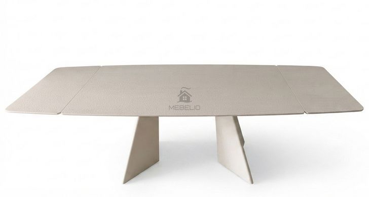 Стол BRIXTON CERAMIC Intarsio 160(240)*90 светло-серый/кашемир фотография