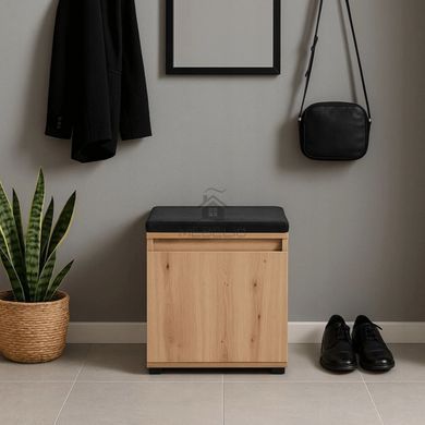 Тумба для взуття MEBEL ELITEM PARMA 50 Дуб Артизан/графіт фотографія