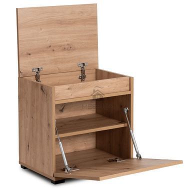 Тумба для взуття MEBEL ELITEM PARMA 50 Дуб Артизан/графіт фотографія