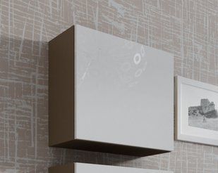 Вітрина підвісна VIGO Cama Квадрат 50x50 Лате Мат / Білий Глянець фотографія