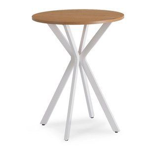Стіл MEBEL ELITE LAUREN  60X60  Дуб золотий / білий фотографія