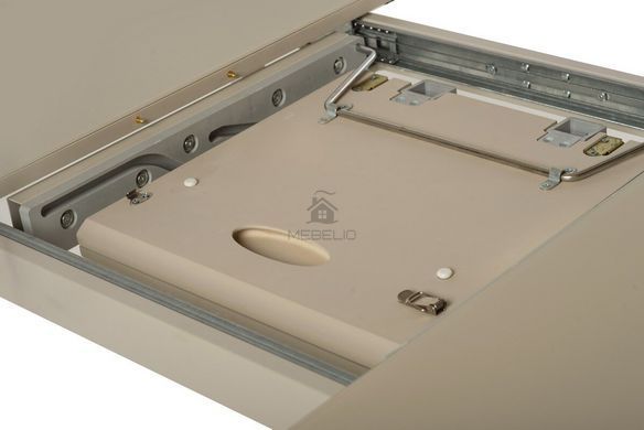 Стол раскладной TM-170 VETRO 120x80 Капучино сатин фотография