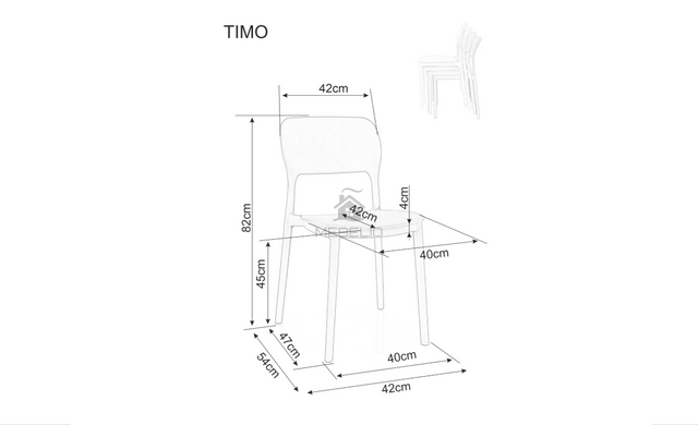 Стул TIMO Signal Беж фотография