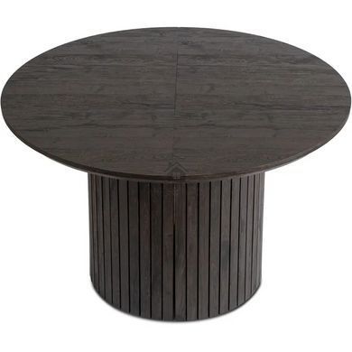 Стіл круглий розкладний MEBEL ELITE CHARLES 120(160)х120 см Чорний фотографія