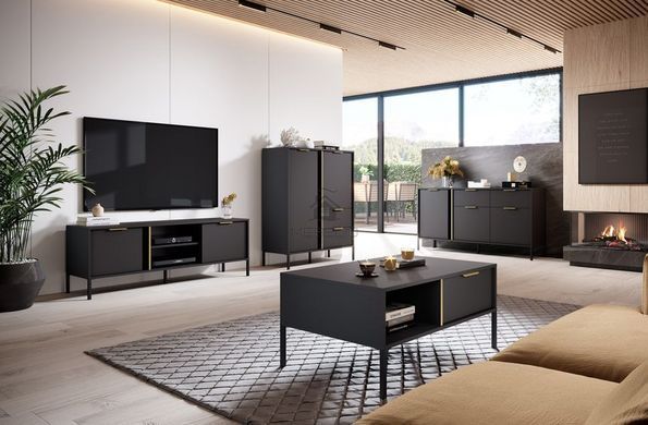 Стіл журнальний Perfect Home Ларс / Lars 97 Антрацит фотографія