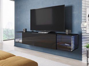 ТВ Тумба Sky RTV Cama Черный/Черный глянец фотография