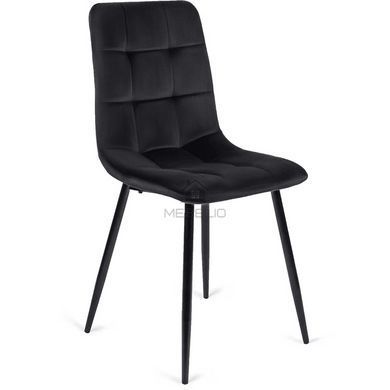 Комплект стол MEBEL ELITE MAX 80(160)х80 см, дуб Craft/черный, и 6 черных стульев PERU фотография