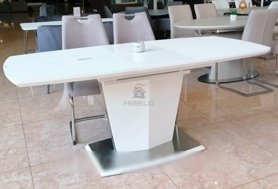 Стіл розкладний TML-700 VETRO 140x80 Матовий Білий фотографія