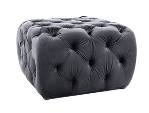 Пуф SOPHIA Velvet Signal Чорний ** фотографія