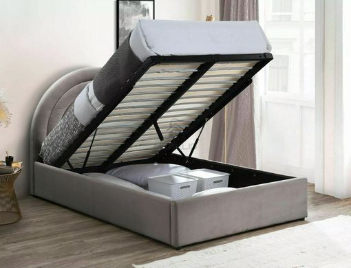 Кровать POLLY VELVET Signal 120x200 Серый фотография
