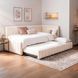 Кровать MEBEL ELITE VILLEMO 90x200 см Кремовый букле