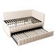 Кровать MEBEL ELITE VILLEMO 90x200 см Кремовый букле